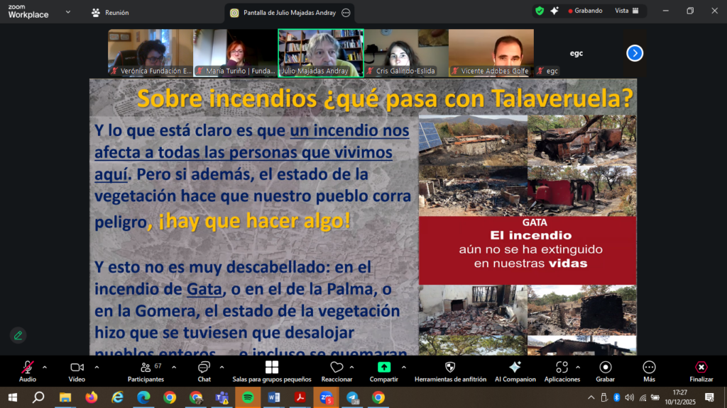 Prevenir Incendios Forestales &mdash; III Webinario para la Prevención de Incendios Forestales.  «Frente a los incendios forestales ¿cómo podemos autoprotegernos en nuestro pueblo?» &mdash; 10 de diciembre de 2025