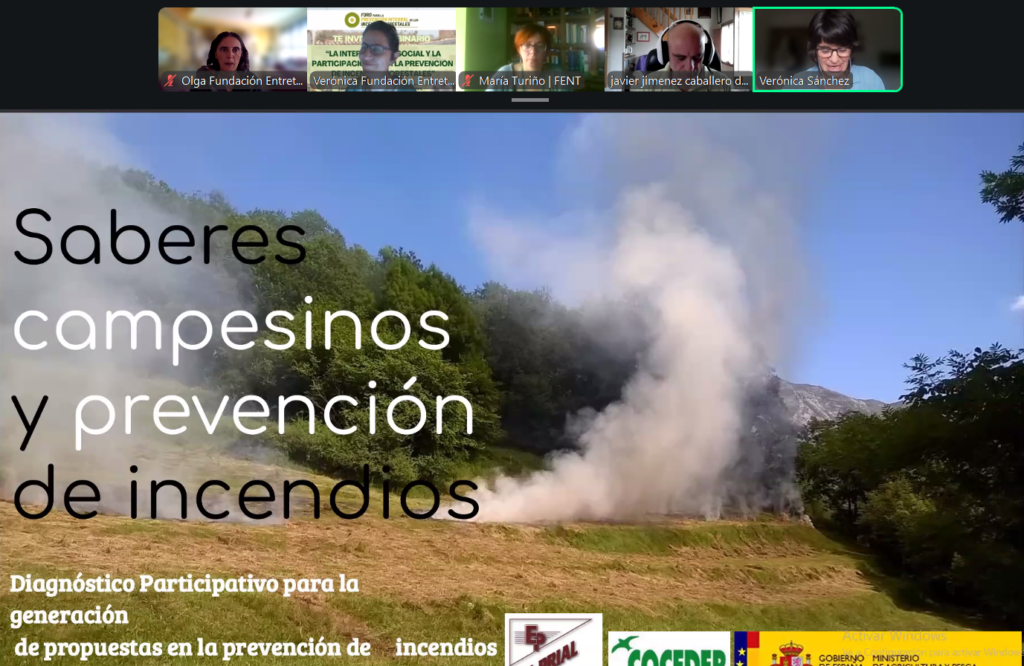 Prevenir Incendios Forestales &mdash; V Webinario del Foro para la Prevención Integral de Incendios Forestales. La intervención social y la participación para la prevención de incendios forestales &mdash; 4 de junio de 2026